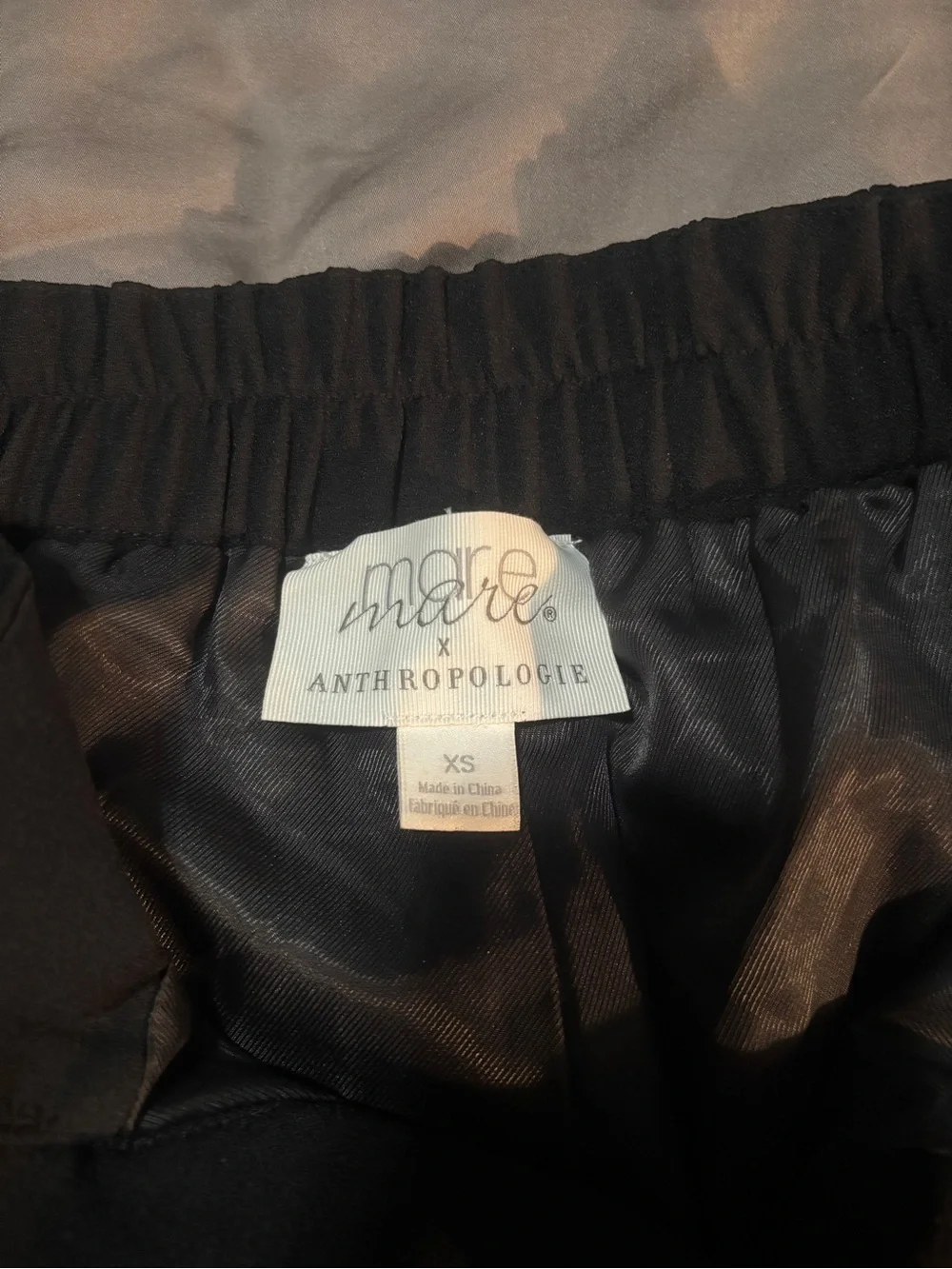 Classic High-Waist Paper Bag Black Women's Shorts